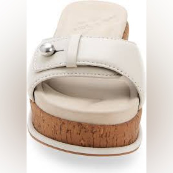 RAG & BONE - SOMMER PLATFORM SLIDE SANDAL IN ANTIQUE WHITE - Picture 3 of 6